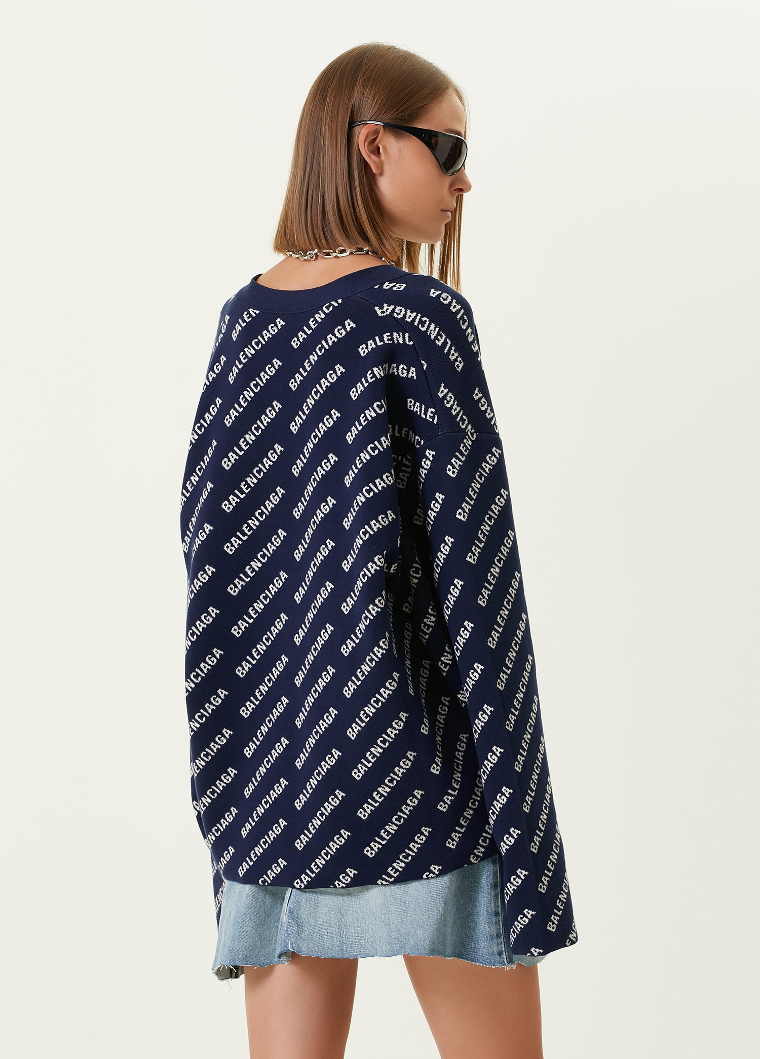 BALENCIAGA ALL-OVER CARDIGAN