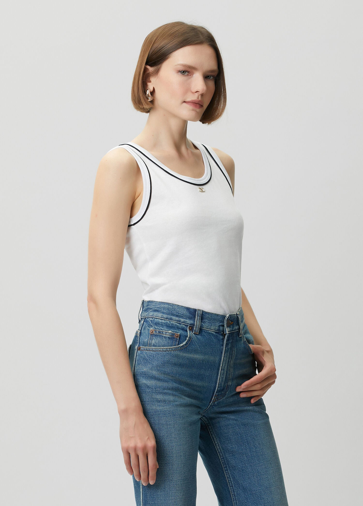 VALENTINO GARAVANI JERSEY TOP - BEYMEN