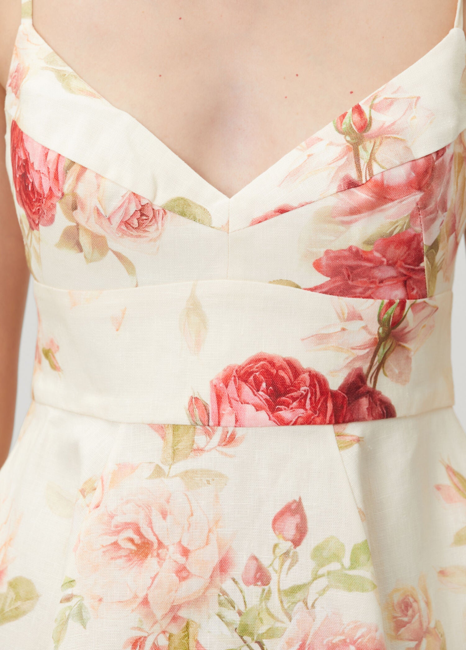 ZIMMERMAN ROSELIGHT PICNIC MINI DRESS - BEYMEN