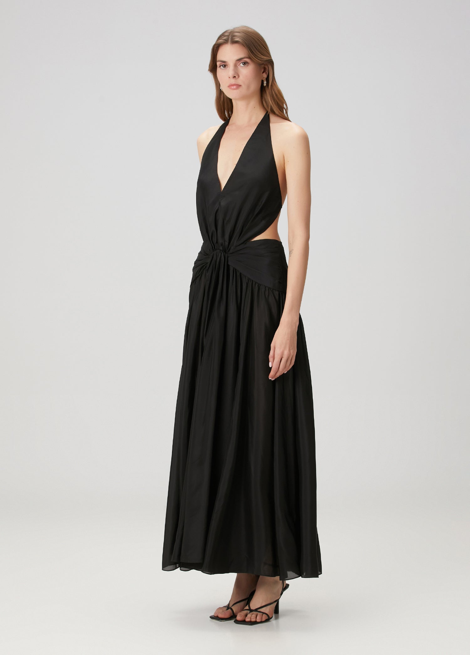ZIMMERMAN RHIANNON PLUNGE HALTER MAXI - BEYMEN