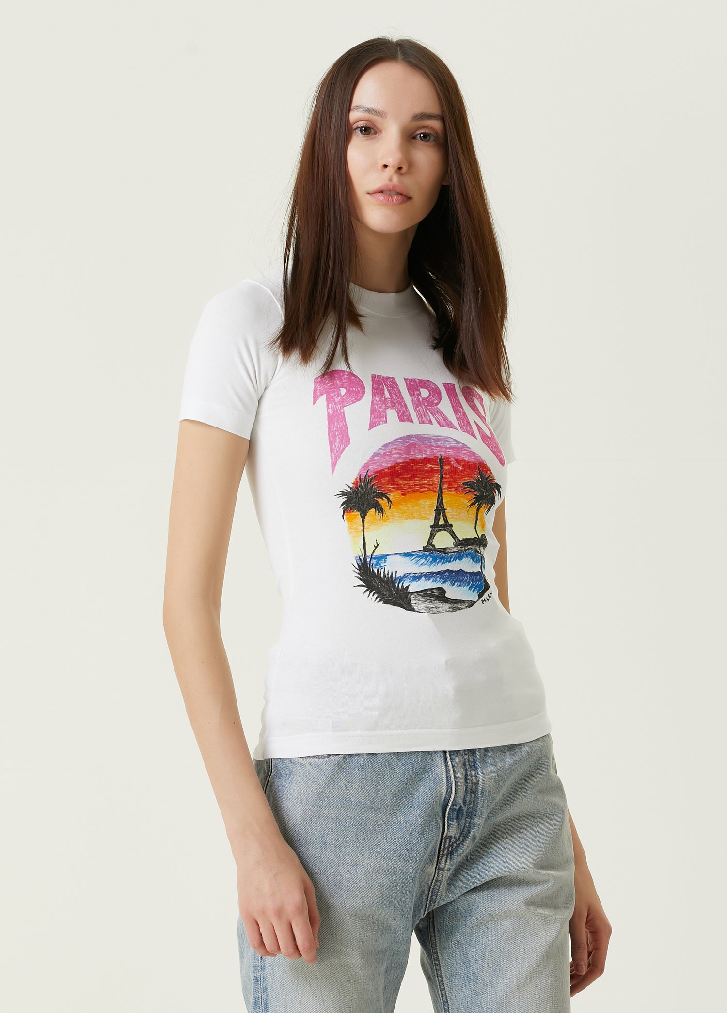 BALENCIAGA FITTED T-SHIRT