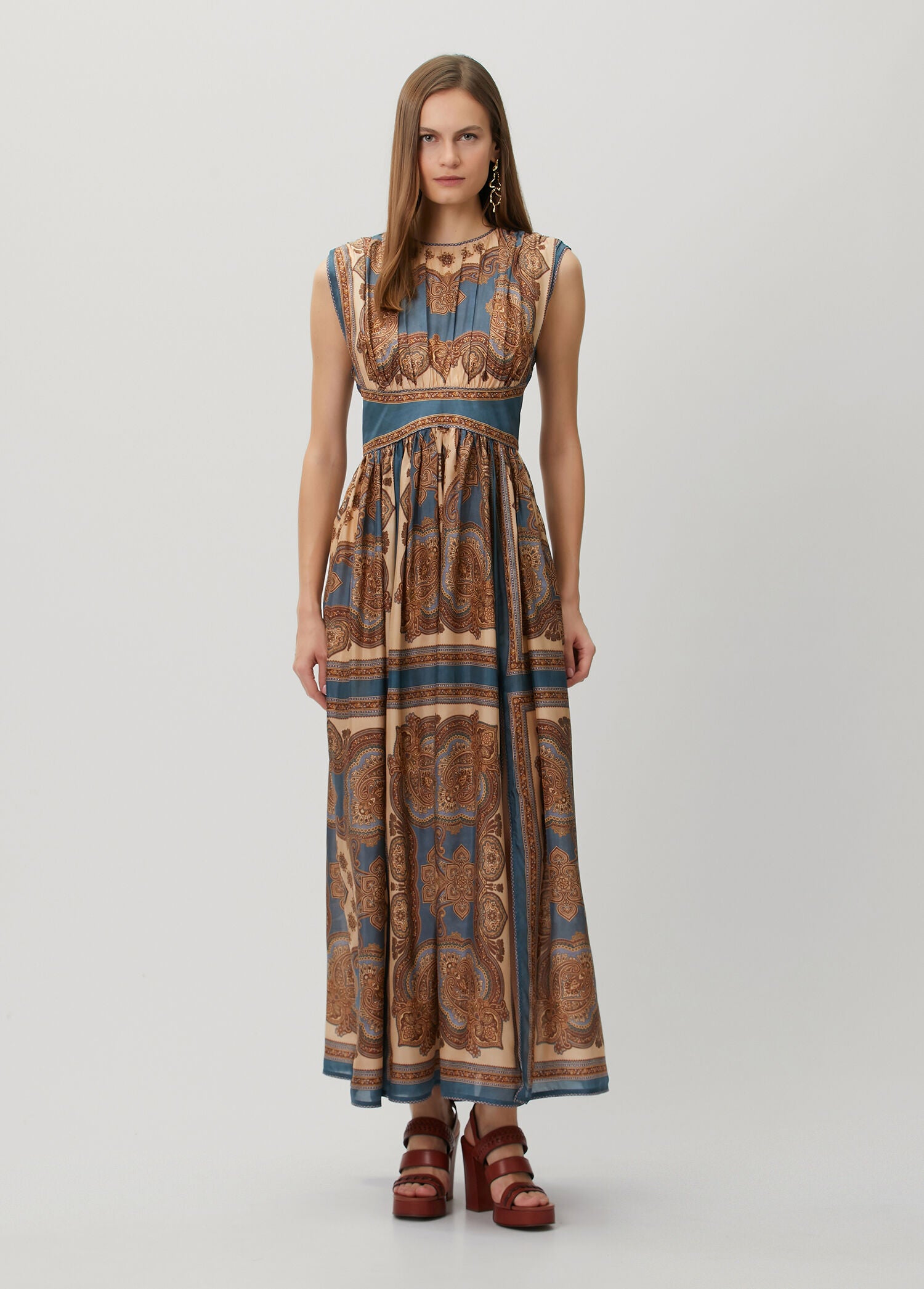 ZIMMERMAN MAHON WAISTED MAXI DRESS - BEYMEN