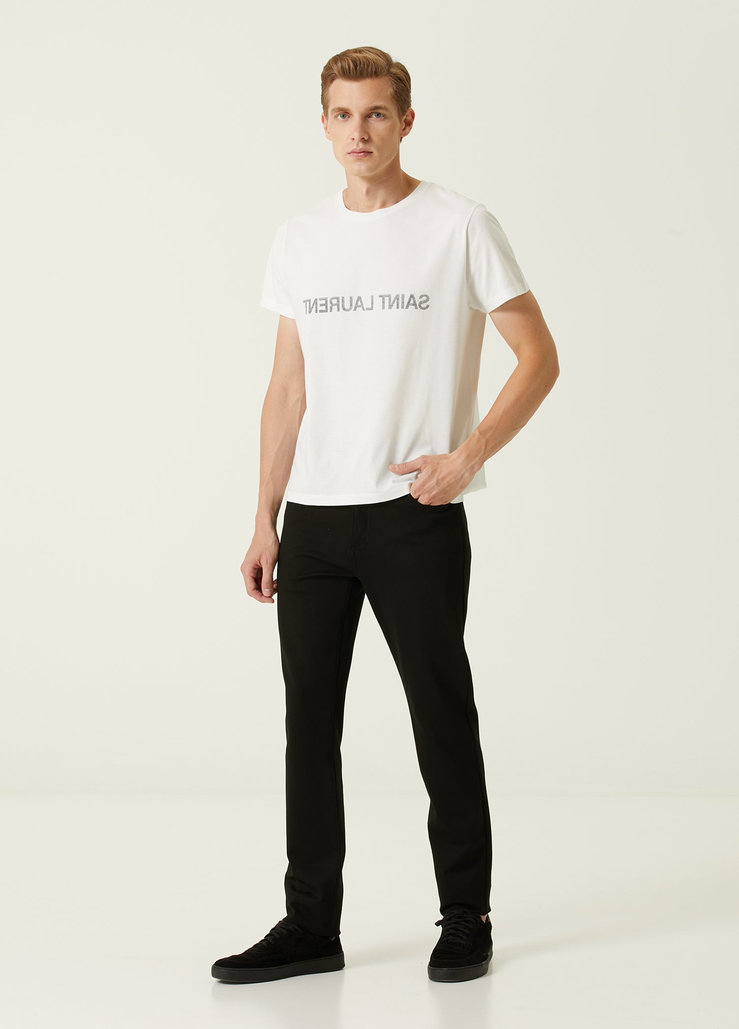 YVES SAINT LAURENT T-SHIRT COL ROND