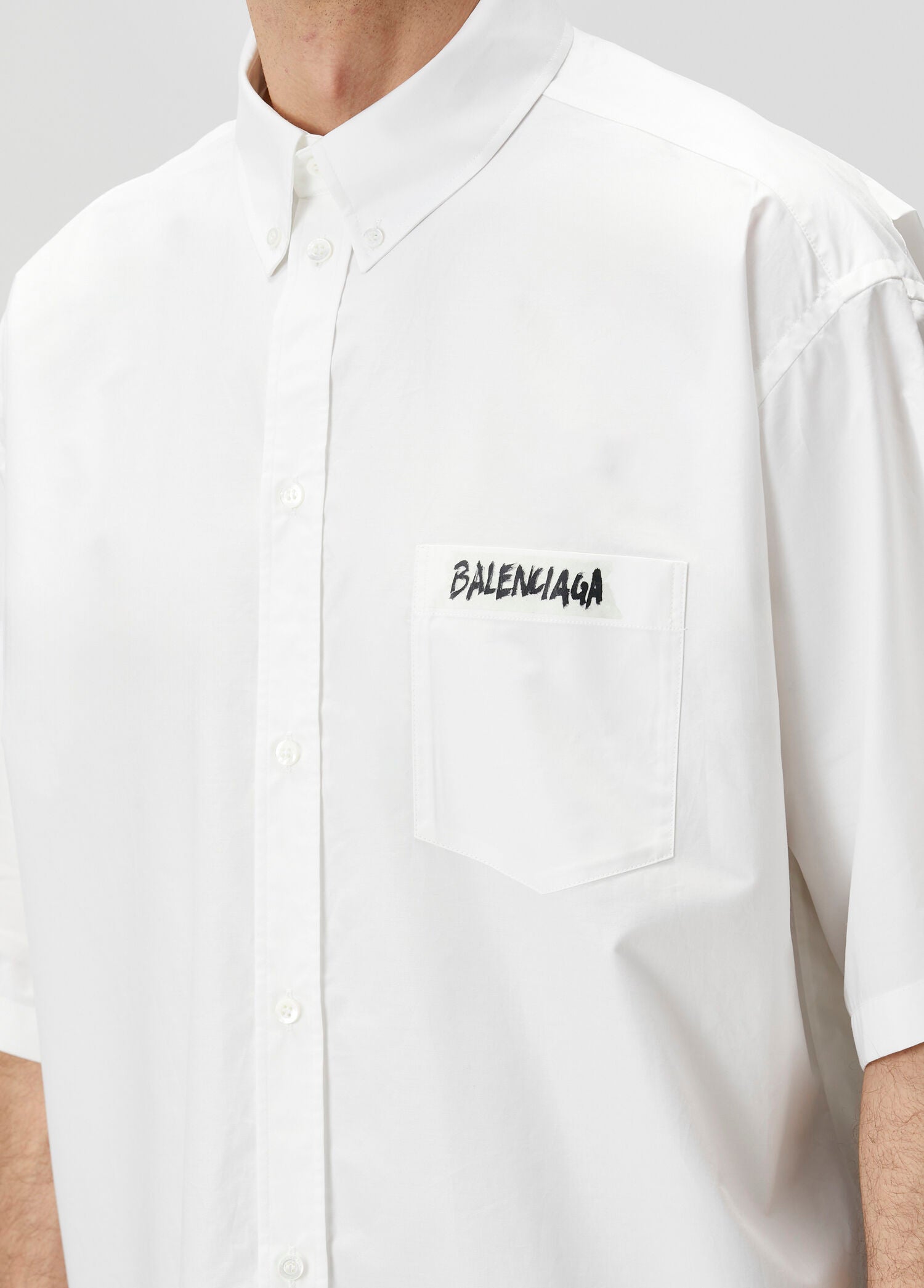 BALENCIAGA S/S LARGE FIT SHIRT - BEYMEN