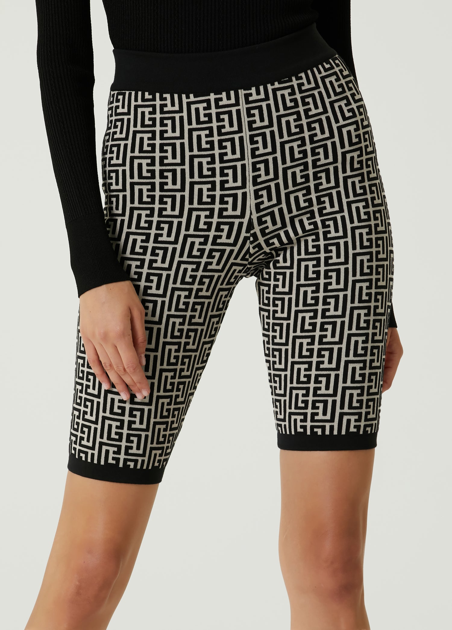 BALMAIN HW MONOGRAM JAQUARD SHORTS - BEYMEN