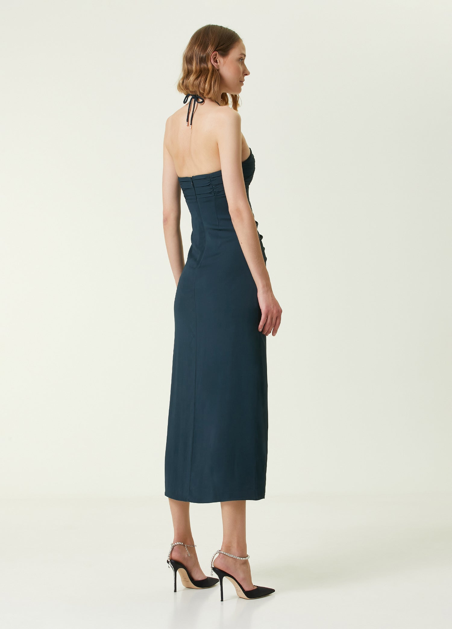 SELF PORTRAIT CREPE CUT OUT MIDI DRESS - BEYMEN