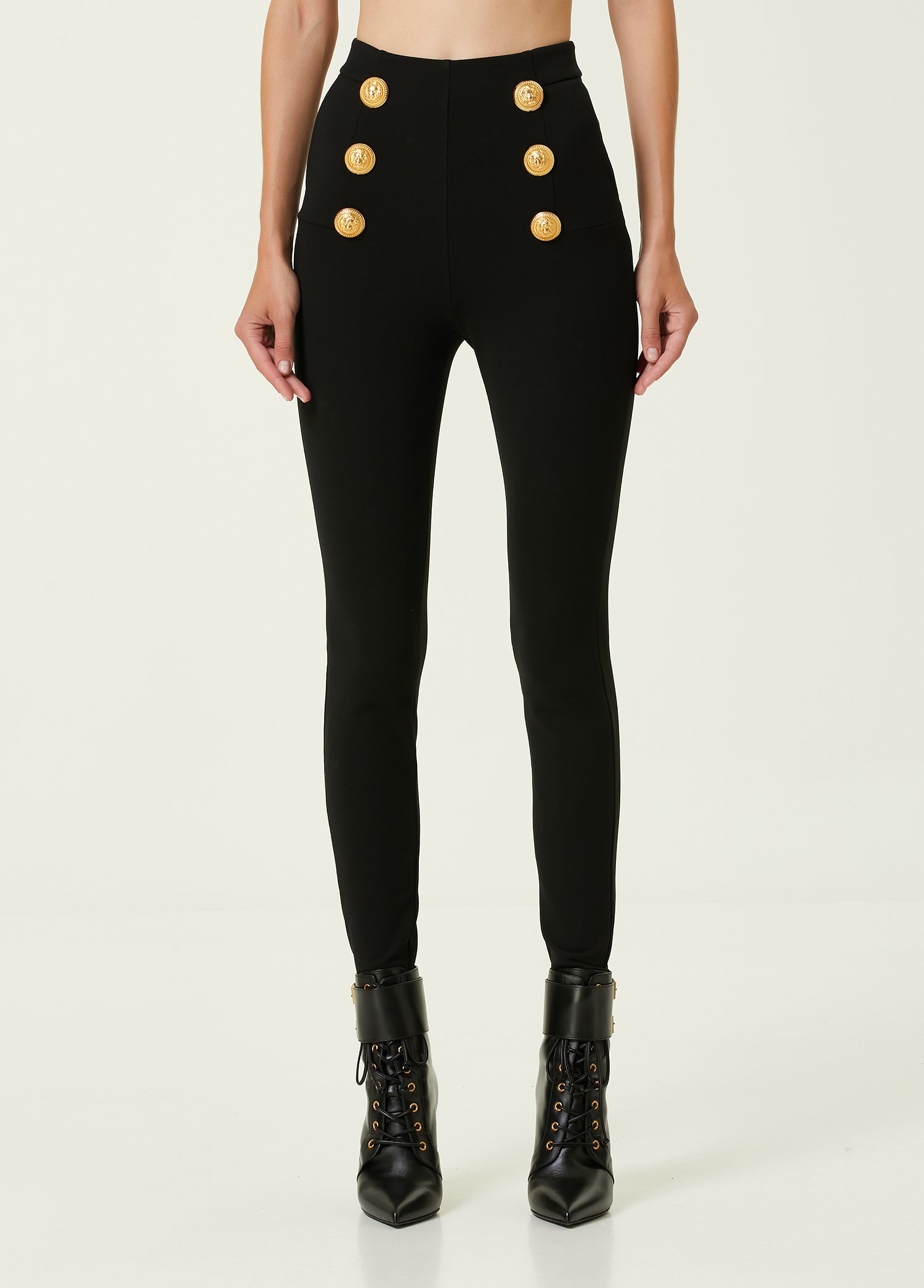 BALMAIN SKINNY STRETCH PANTS - BEYMEN